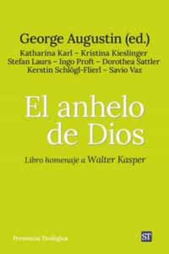 EL ANHELO DE DIOS LIBRO HOMENAJE A WALTER KASPER
